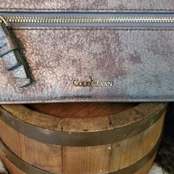 Cole Haan Silver Leather Wallet - Picture 8 of 9
